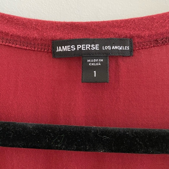 James Perse Maroon High-Low Woven Tank Size 1 (Small) - Picture 4 of 11